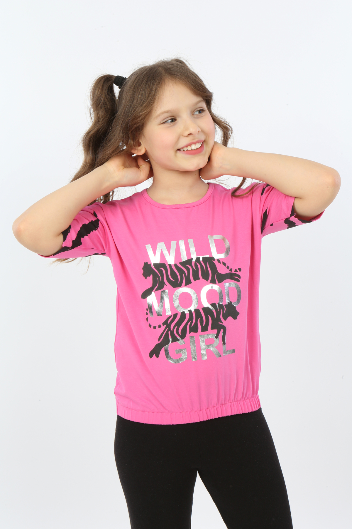 Toontoy Kız Çocuk Wild Wood Girl Baskılı Tişört