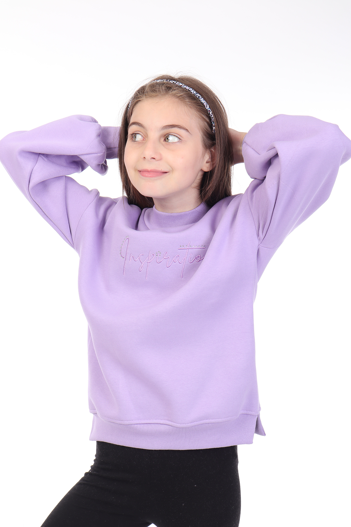 Toontoy Kız Çocuk Nakışlı Sweatshirt