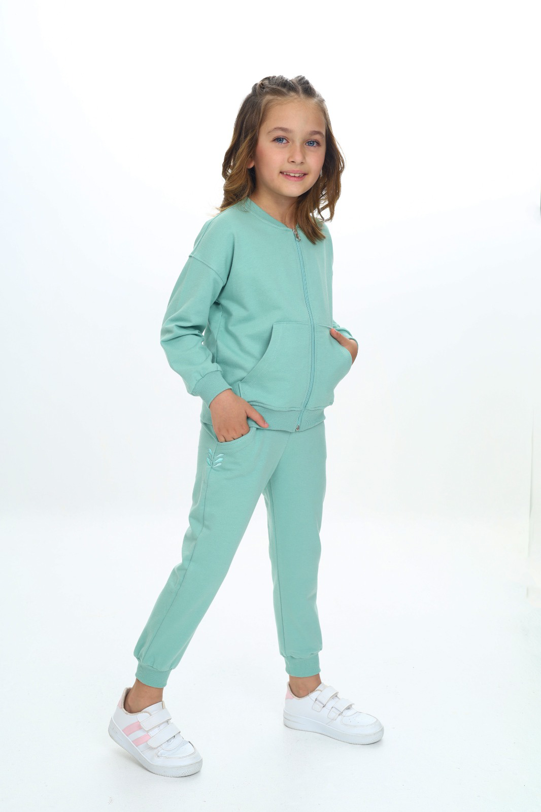 Toontoy  Kız Çocuk Damla  Nakışlı Eşofman Takım