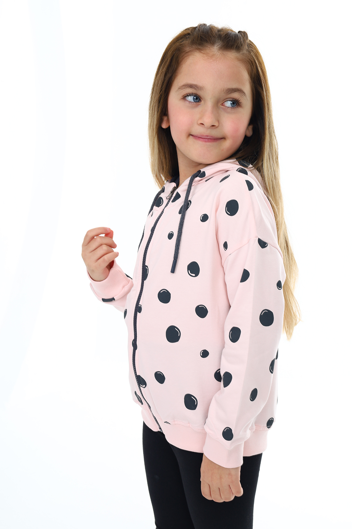 Toontoy  Kiz Çocuk Baskili Hirka