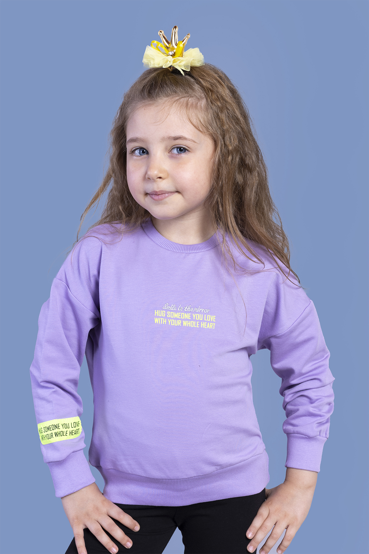 Toontoy Kız Çocuk Baskılı Sweatshirt