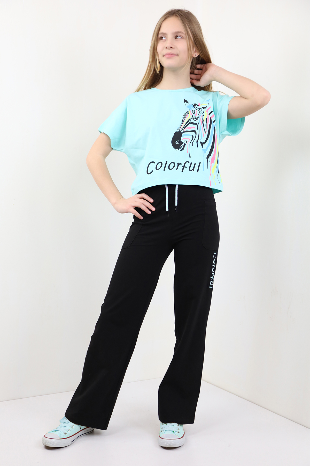 Toontoy Kız Çocuk Yusufcuk Nakışlı Tişört