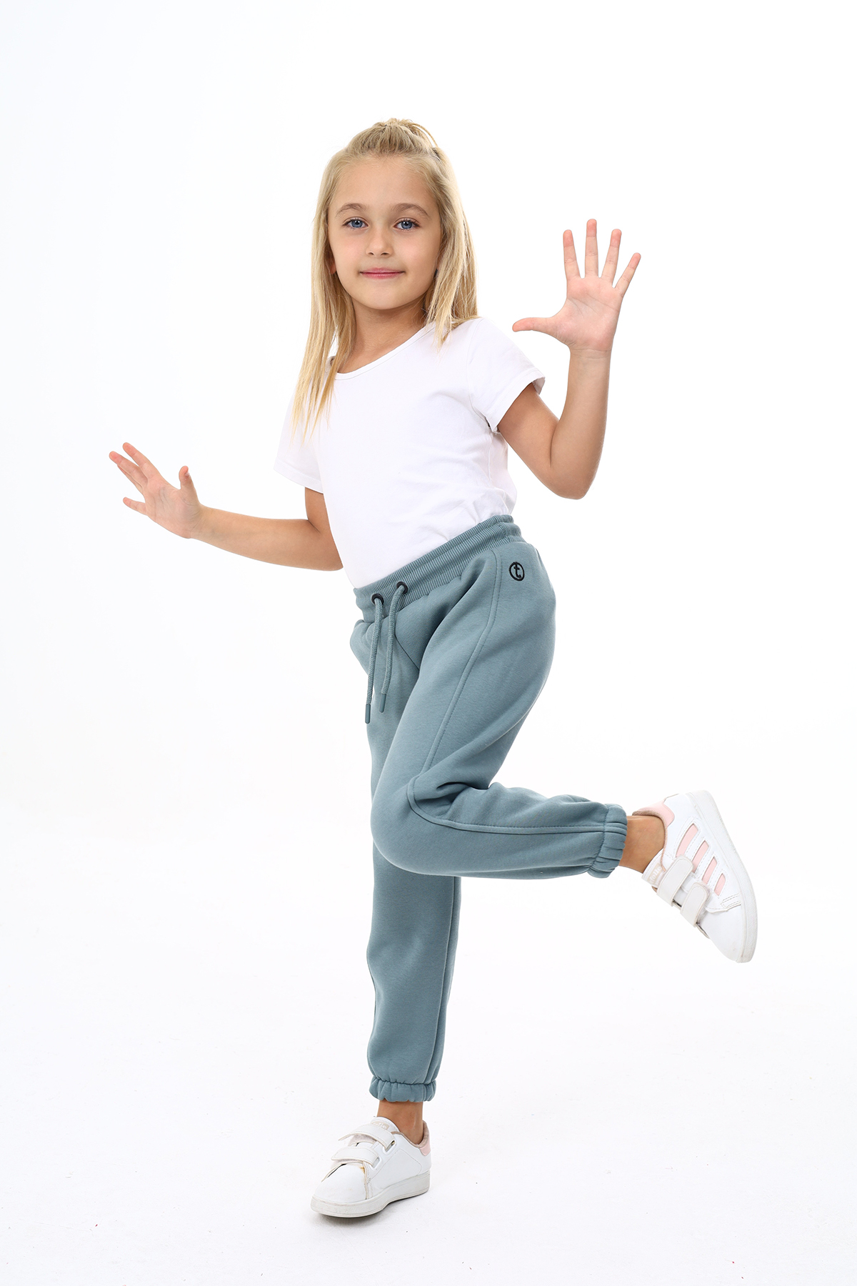 Toontoy Kız Çocuk Nakışlı Eşofman Alt