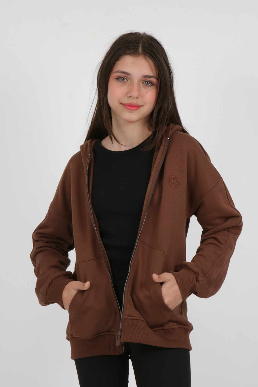 Toontoy Kız Çocuk TT Nakışlı Hırka