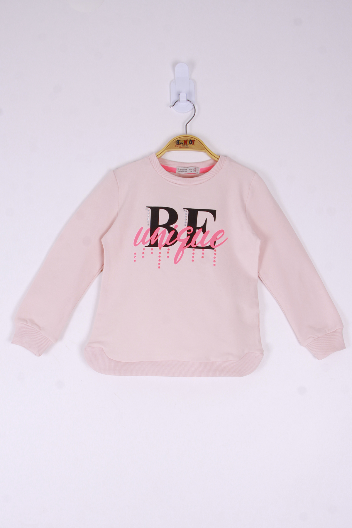 Toontoy Kız Çocuk Be Baskılı Sweatshirt