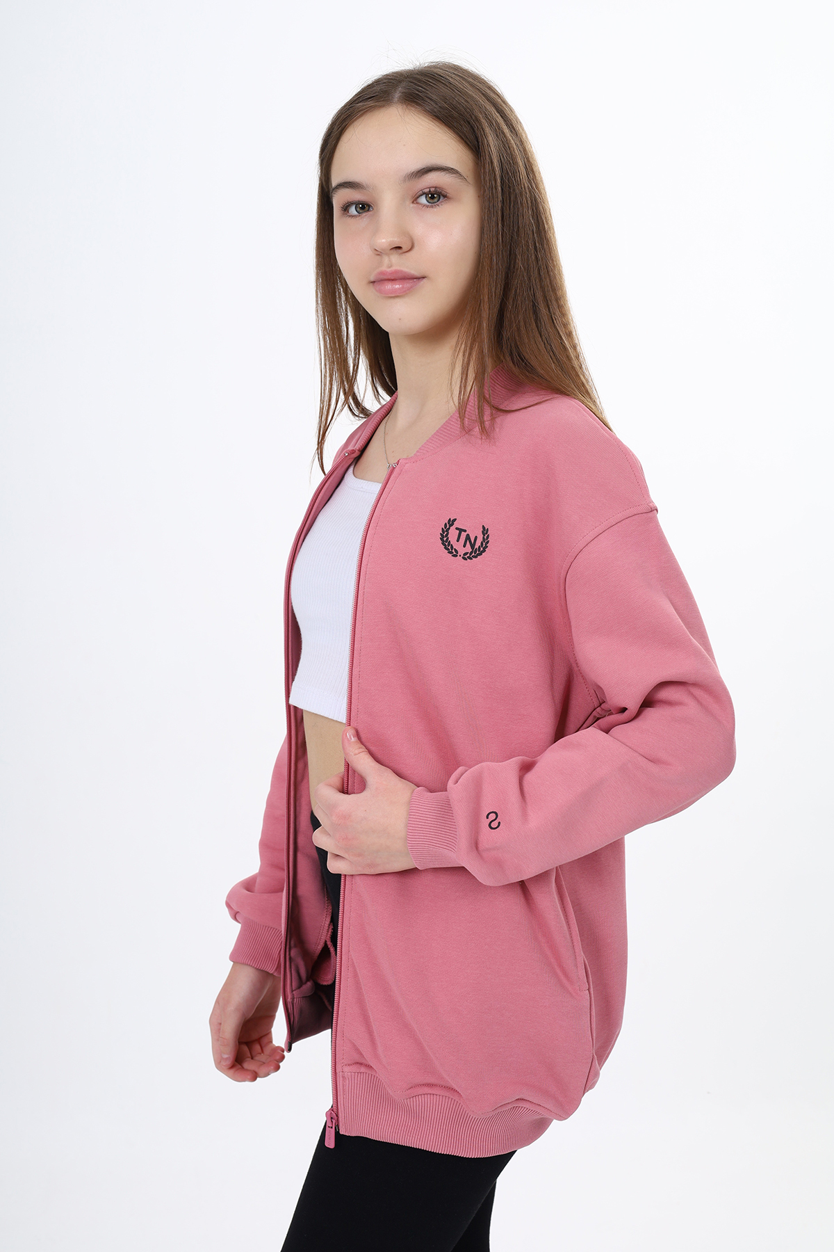 Toontoy Kız Çocuk Baskılı Hırka