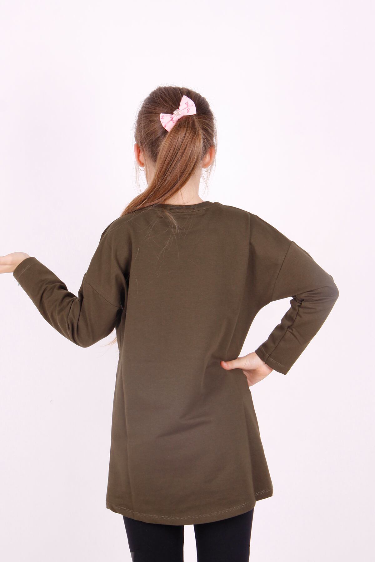 Toontoy Kız Çocuk Chic Yazılı Taş İşlemeli Tişört