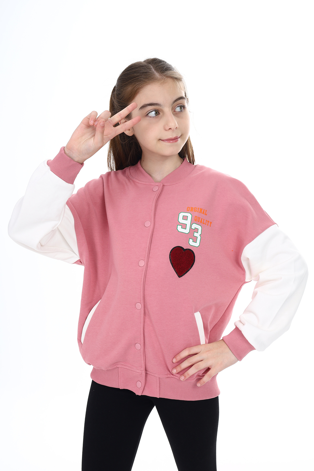 Toontoy  Kız Çocuk Baskılı Kolej Hırka