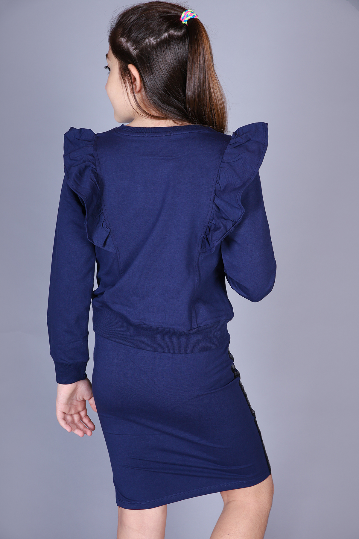 Toontoy Kız Çocuk NC Nakışlı Etekli Takım