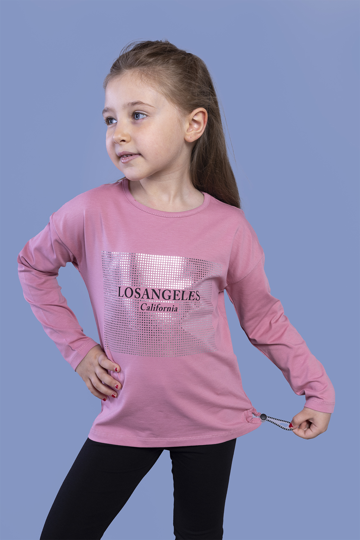 Toontoy Kız Çocuk  Losangeles Baskılı Tişört