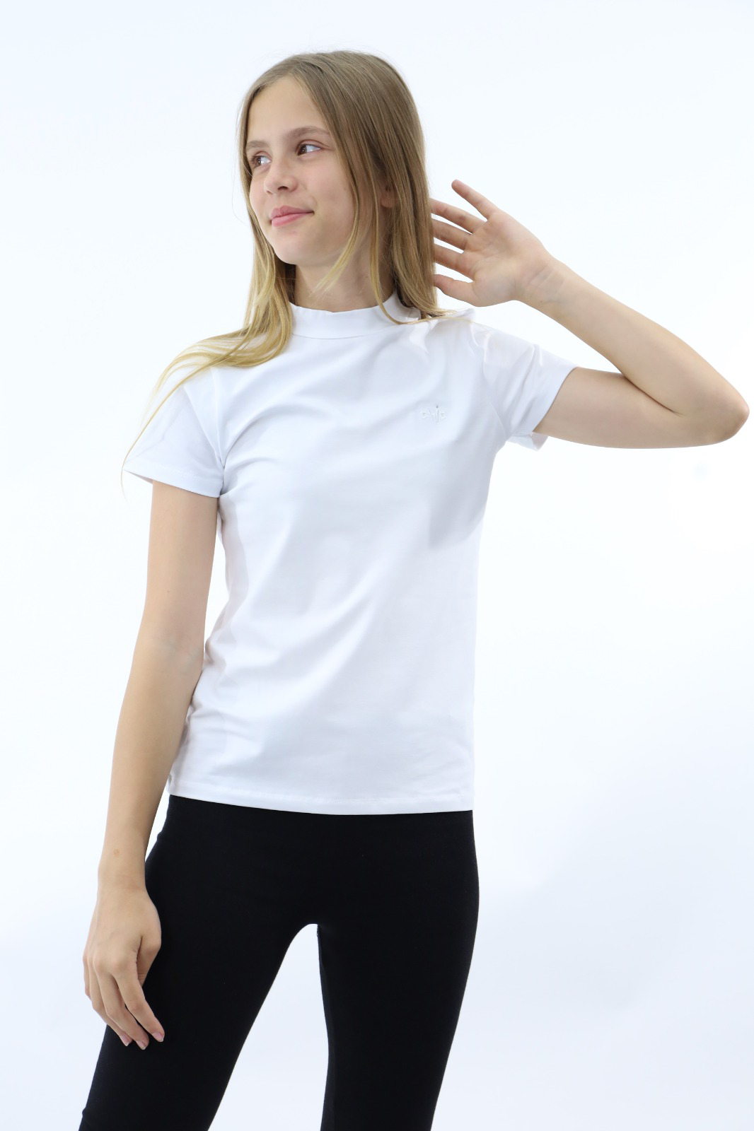 Toontoy  Kız Çocuk T-Shirt Göğsü Lazer Kesim Taşlı