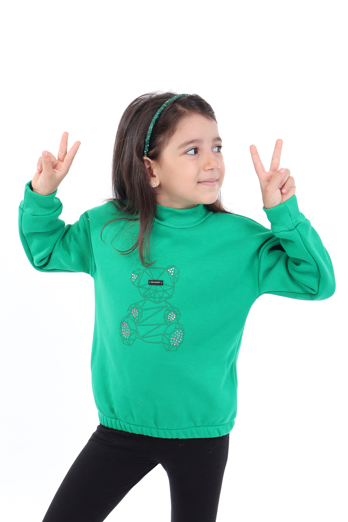 Toontoy Kız Çocuk Baskılı Sweatshirt