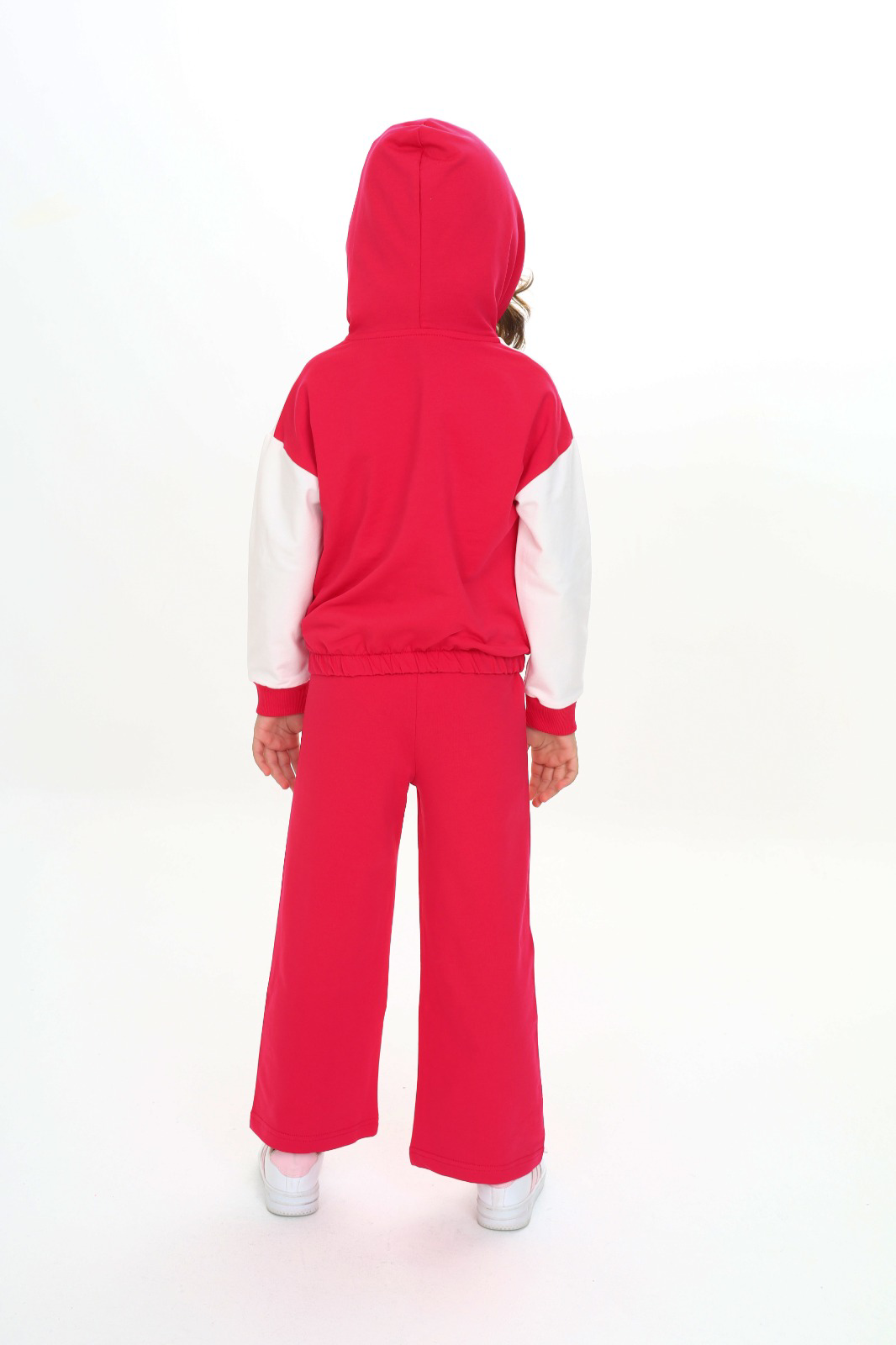 Toontoy Kız Çocuk Reglan Kol Kapüşonlu Gizli Cepli Eşofman Takım
