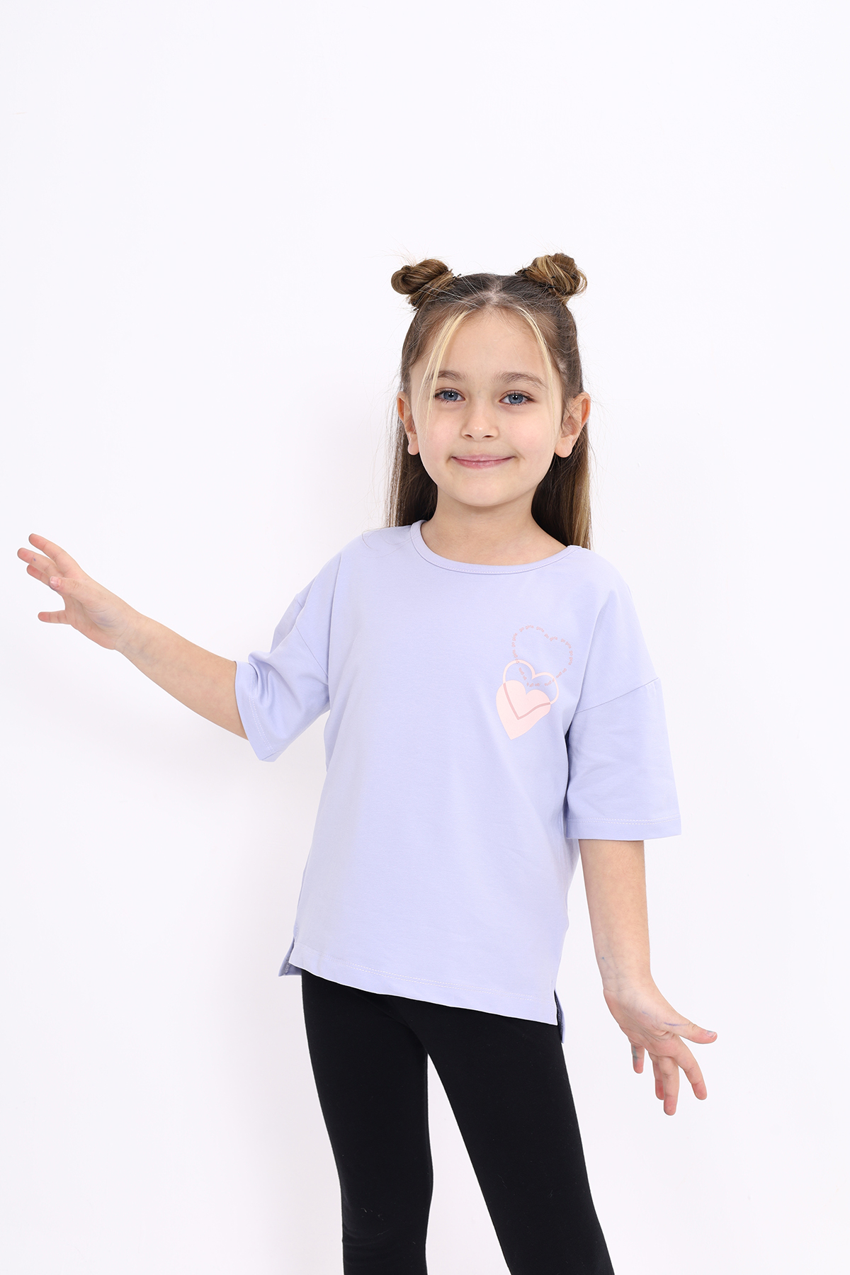 Toontoy Kız Çocuk Baskılı Tişört