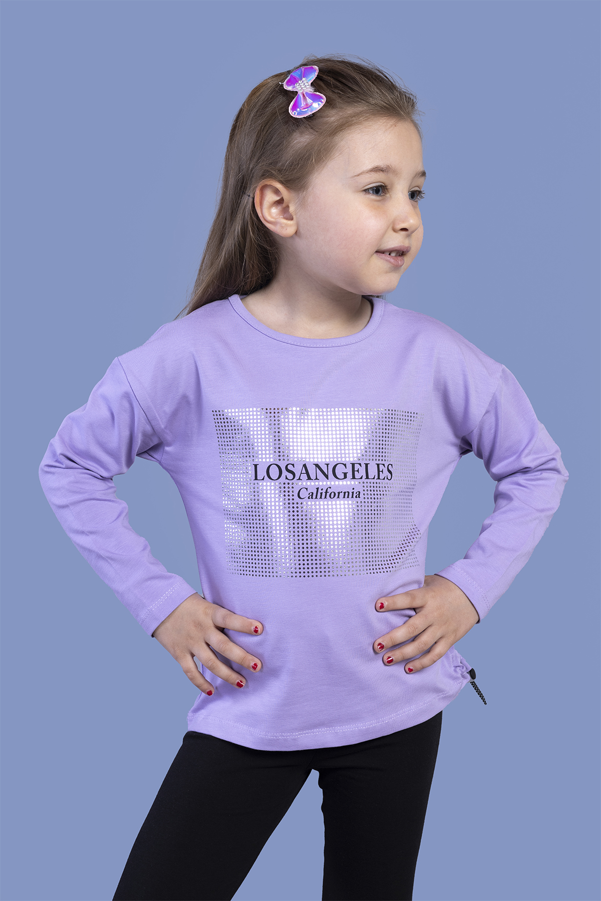 Toontoy Kız Çocuk  Losangeles Baskılı Tişört