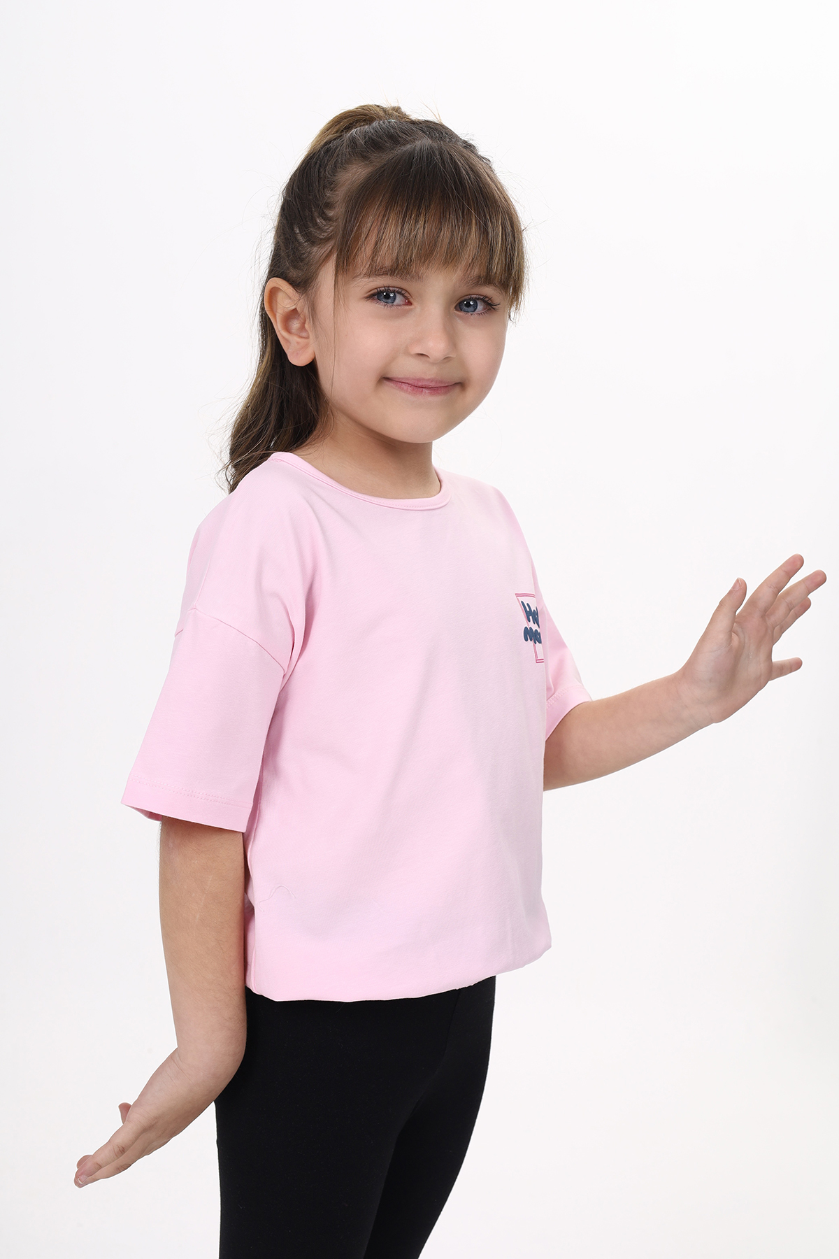 Toontoy Kız Çocuk Baskılı Tişört