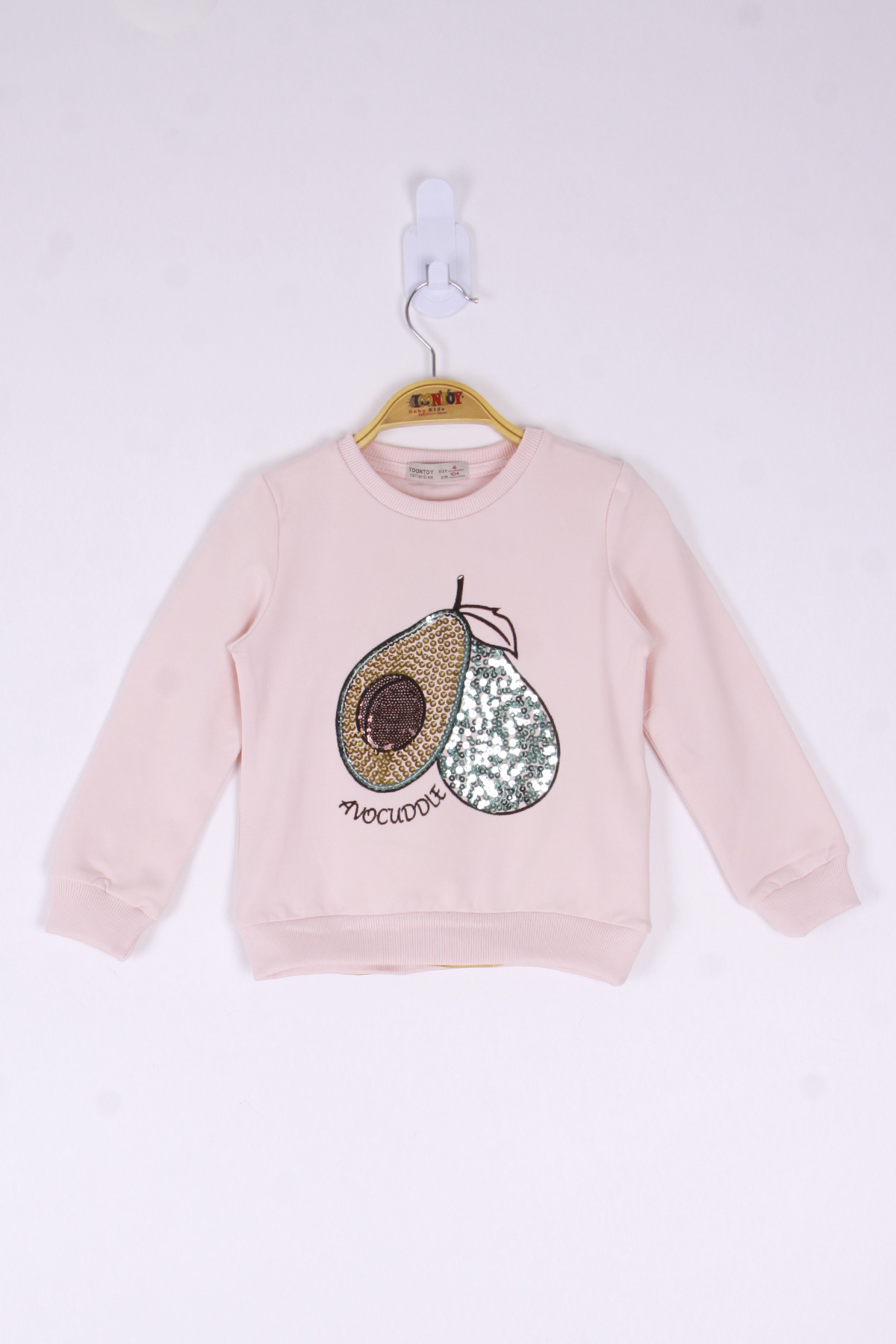 Toontoy Kız Çocuk Avocuddle Nakışlı Sweatshirt