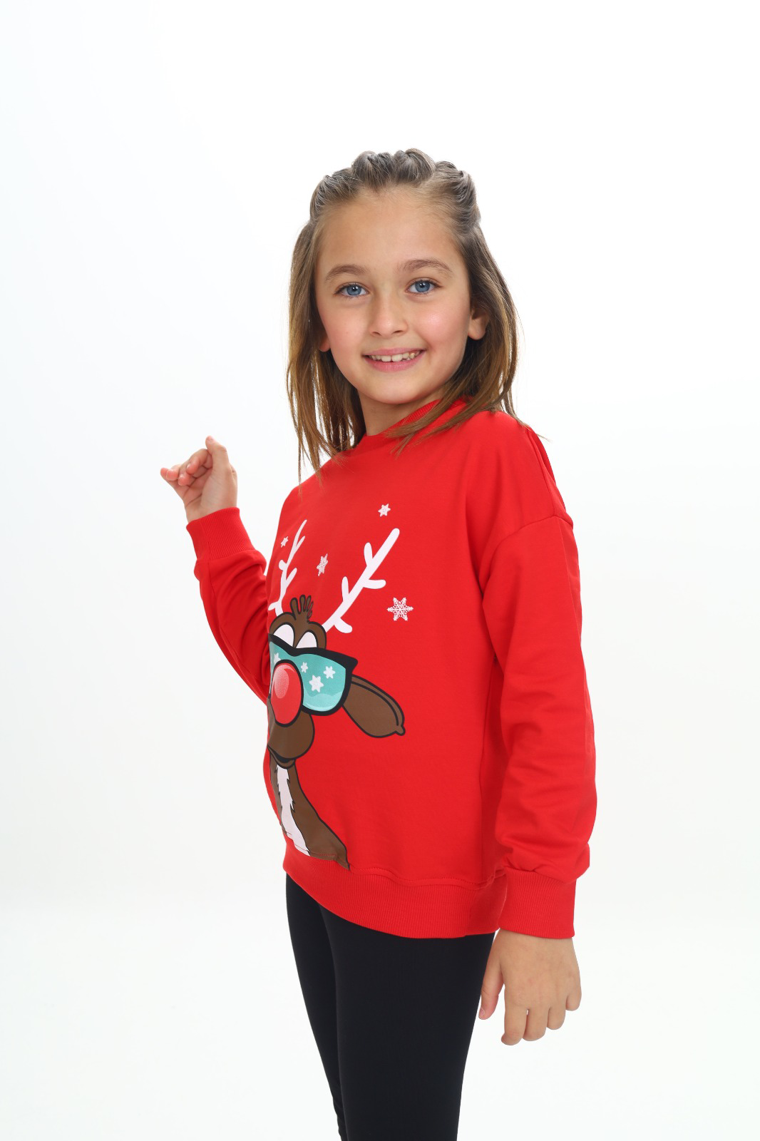 Toontoy Kız Çocuk Baskılı Sweatshirt