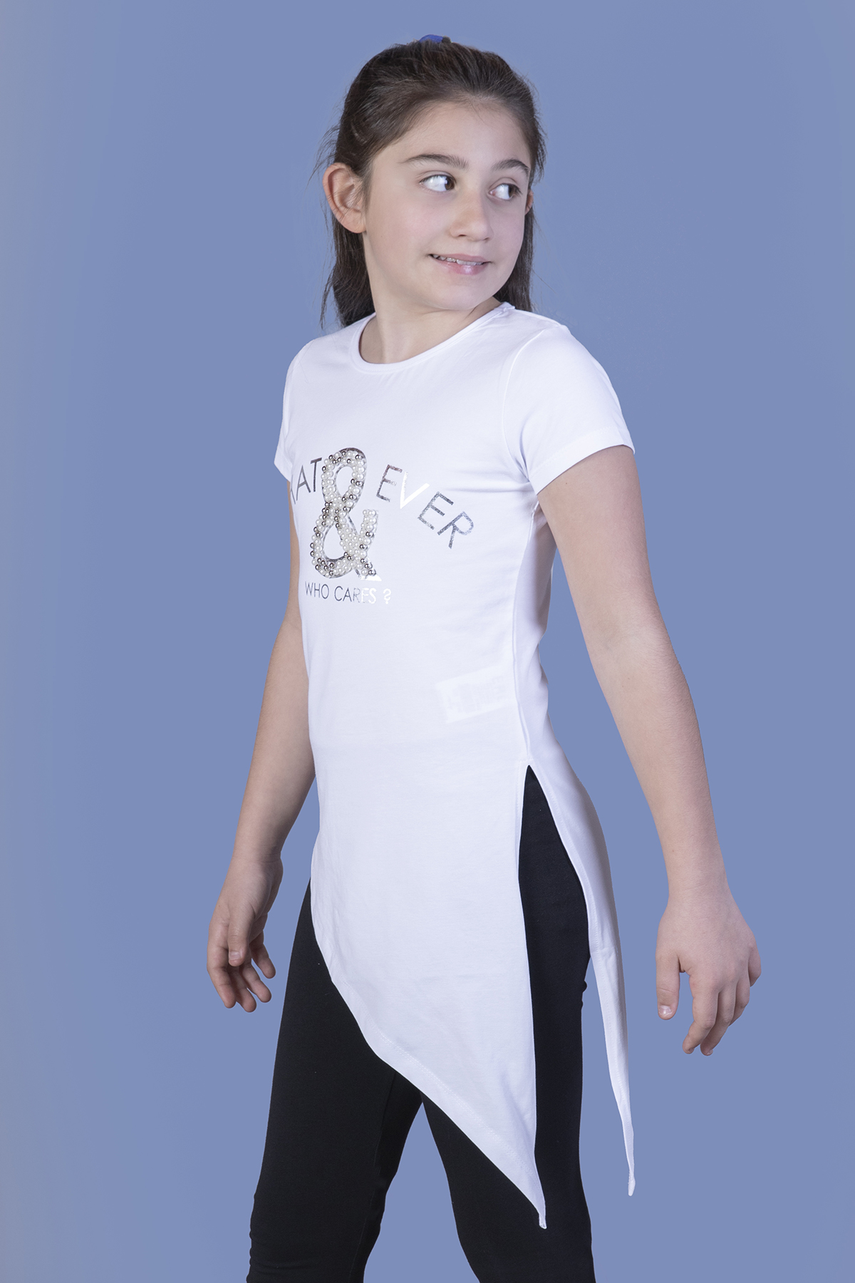 Toontoy Kız Çocuk T-Shirt What Baskı