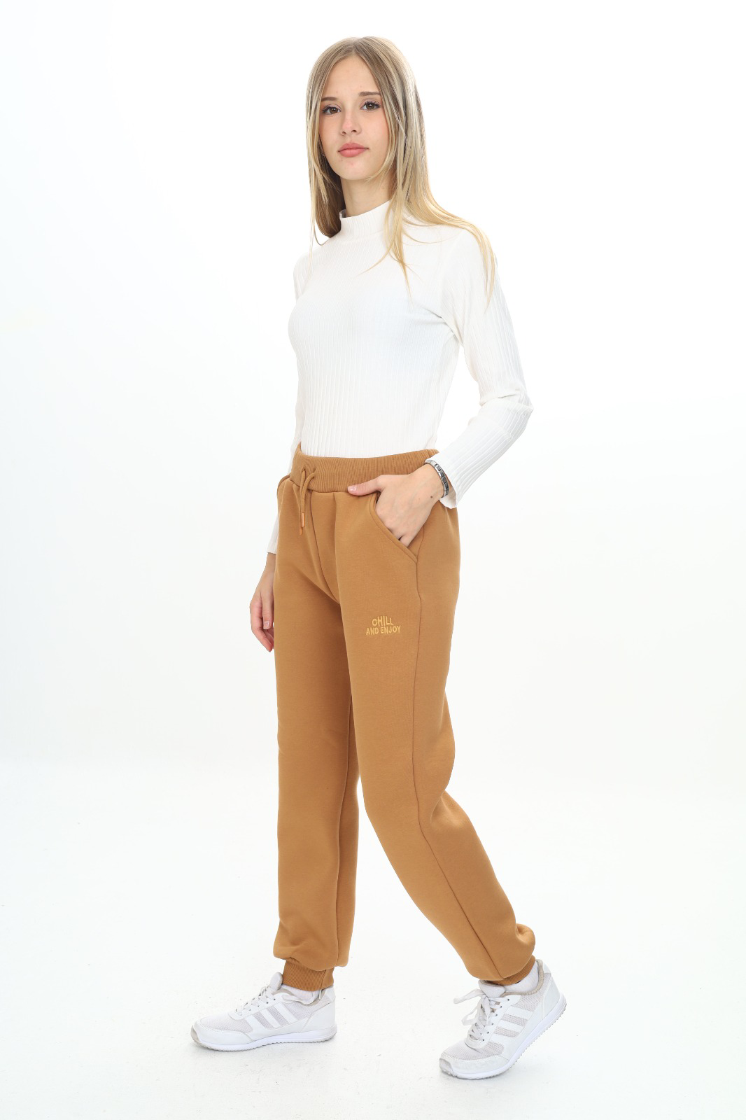 Toontoy Kız Çocuk Nakışlı Eşofman Alt