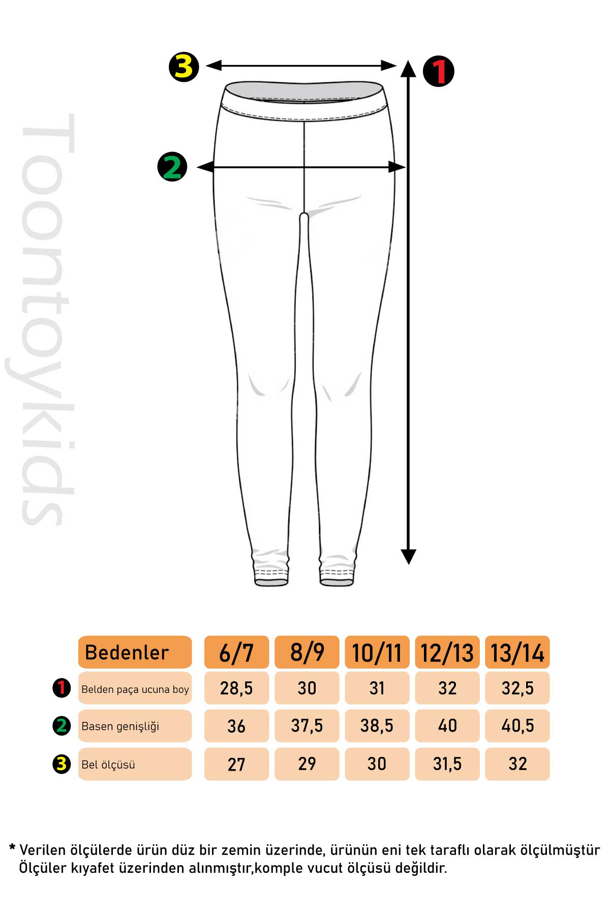 Toontoy Kız Çocuk Nakışlı Tayt