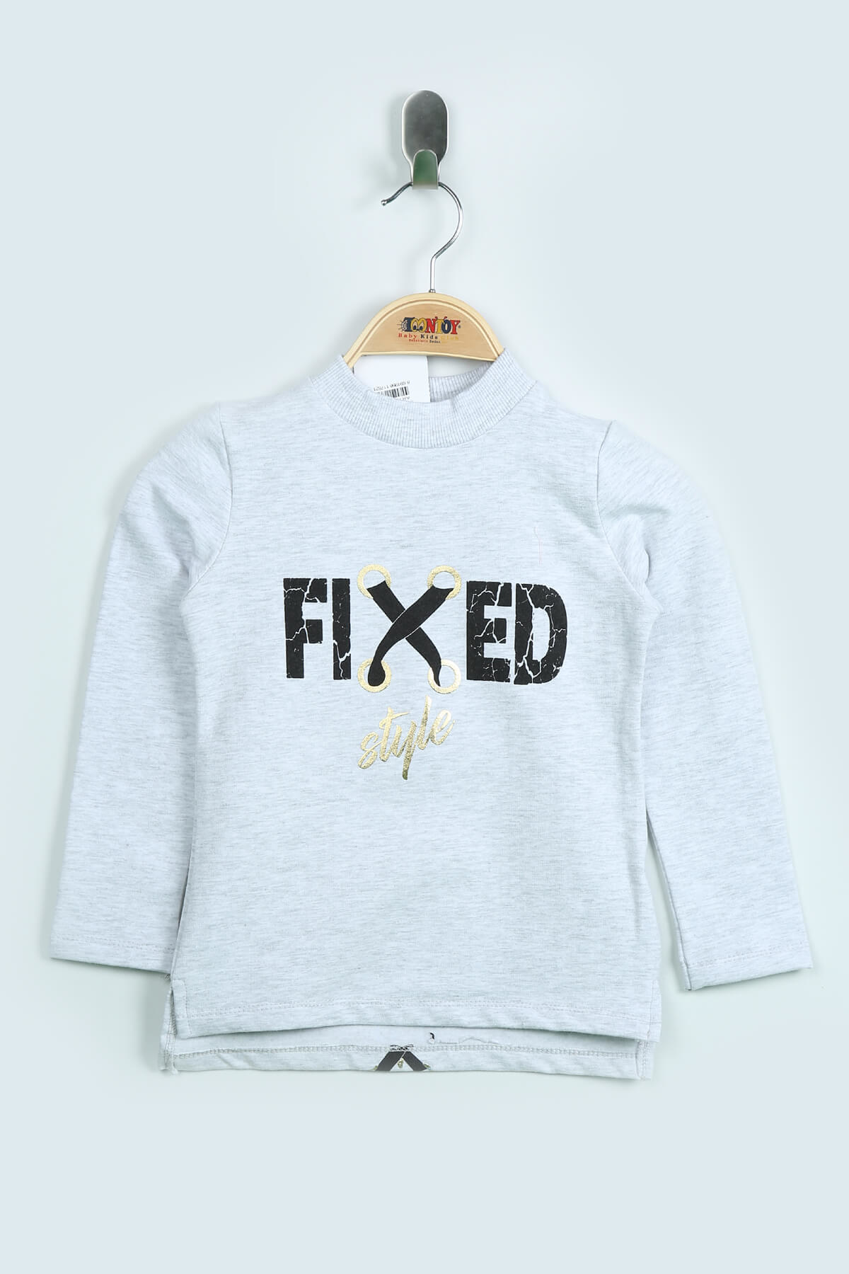 Toontoy Kız Çocuk Sweatshirt Fixed Varak Baskılı