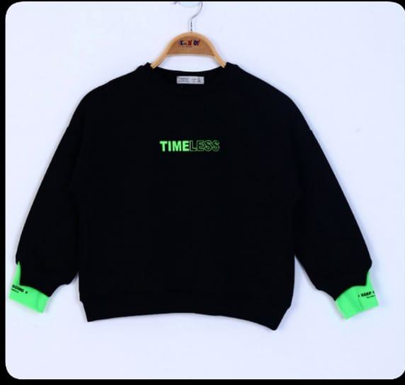 Toontoy Kız Çocuk Timeless Baskılı Sweatshirt
