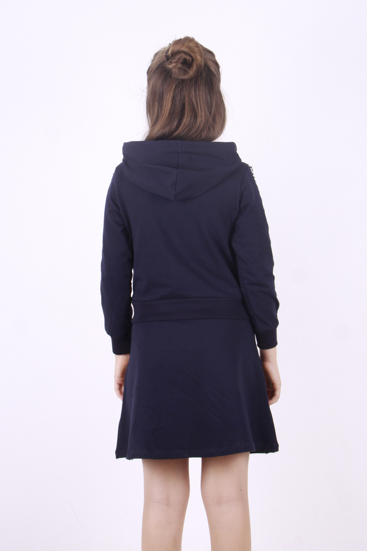 Toontoy Kız Çocuk Nice Şeritli Etekli Takım