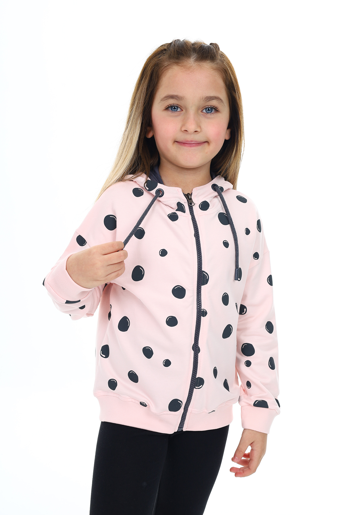 Toontoy  Kiz Çocuk Baskili Hirka