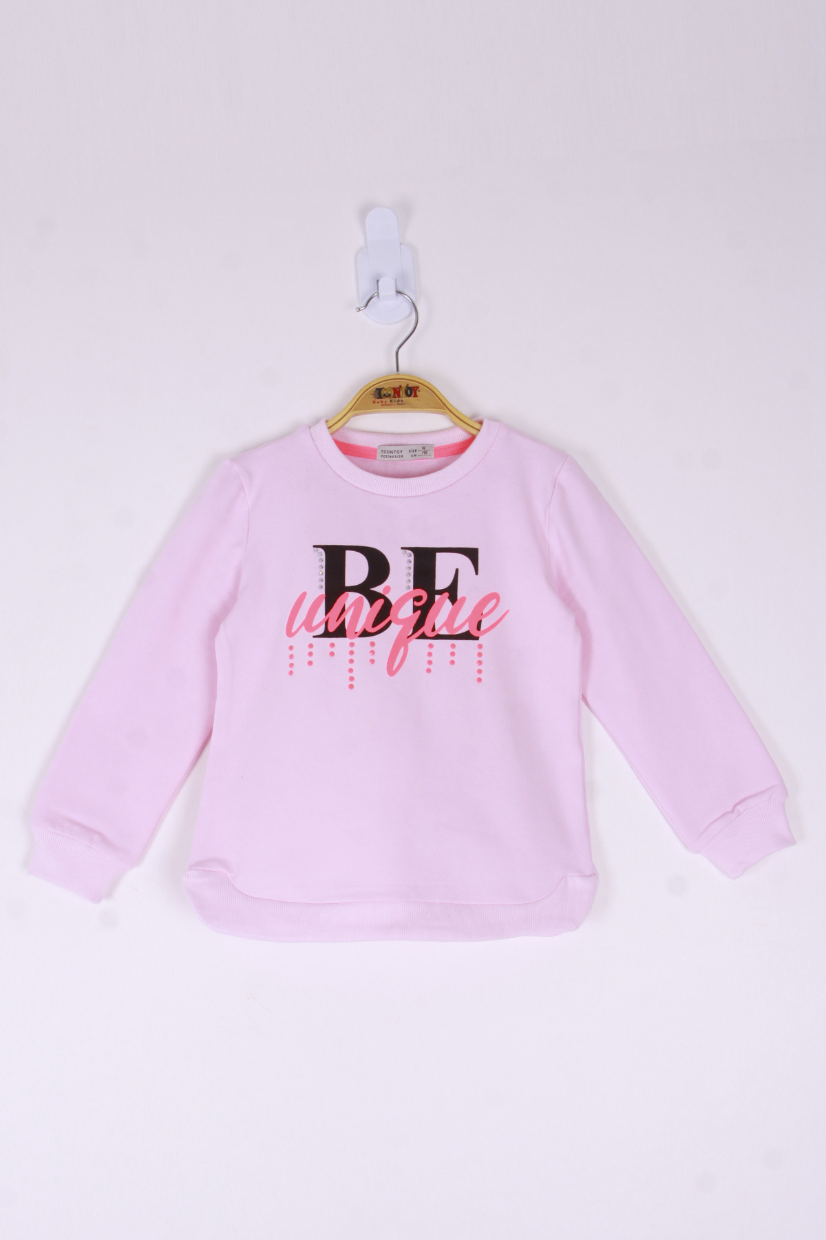 Toontoy Kız Çocuk Be Baskılı Sweatshirt