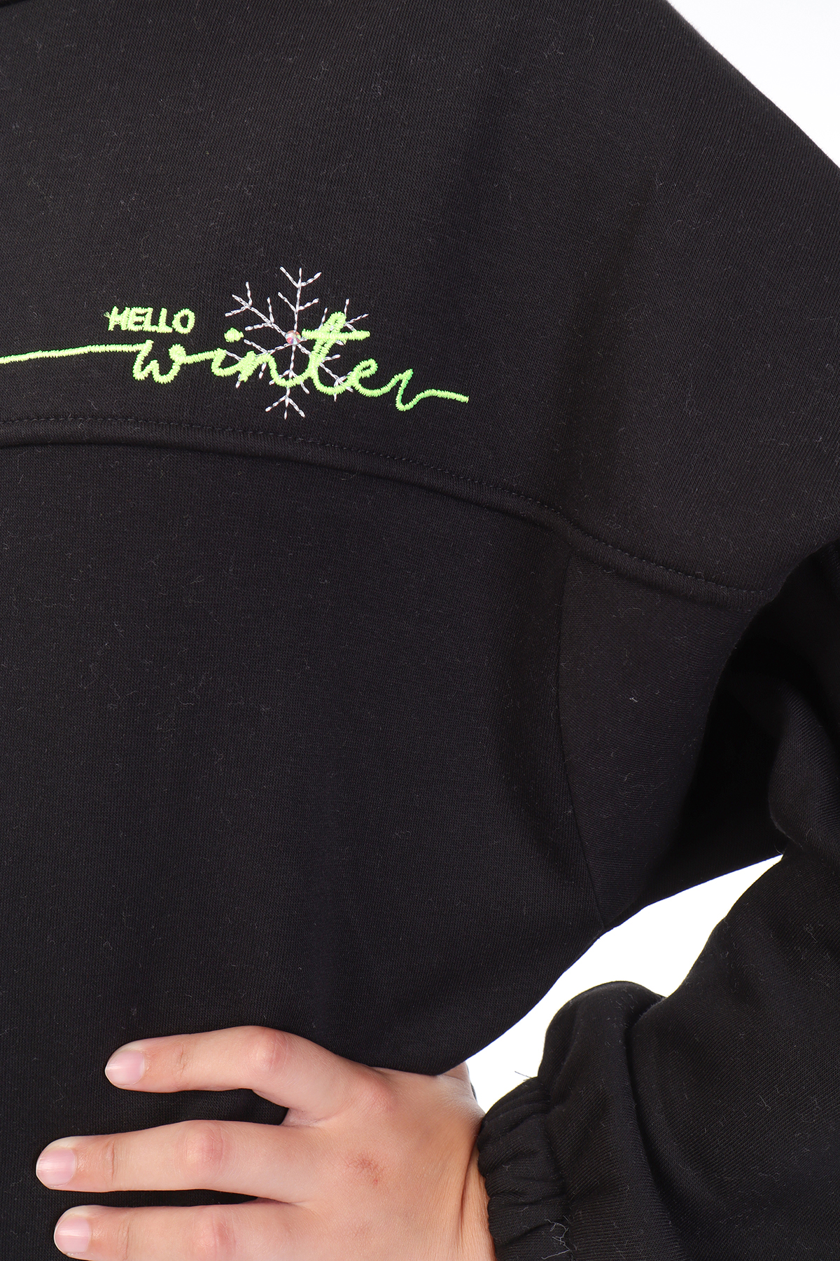 Toontoy Kız Çocuk Nakışlı Sweatshirt