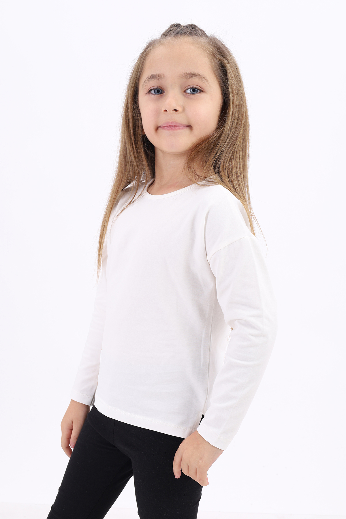 Toontoy Kız Çocuk Nakışlı Tişört