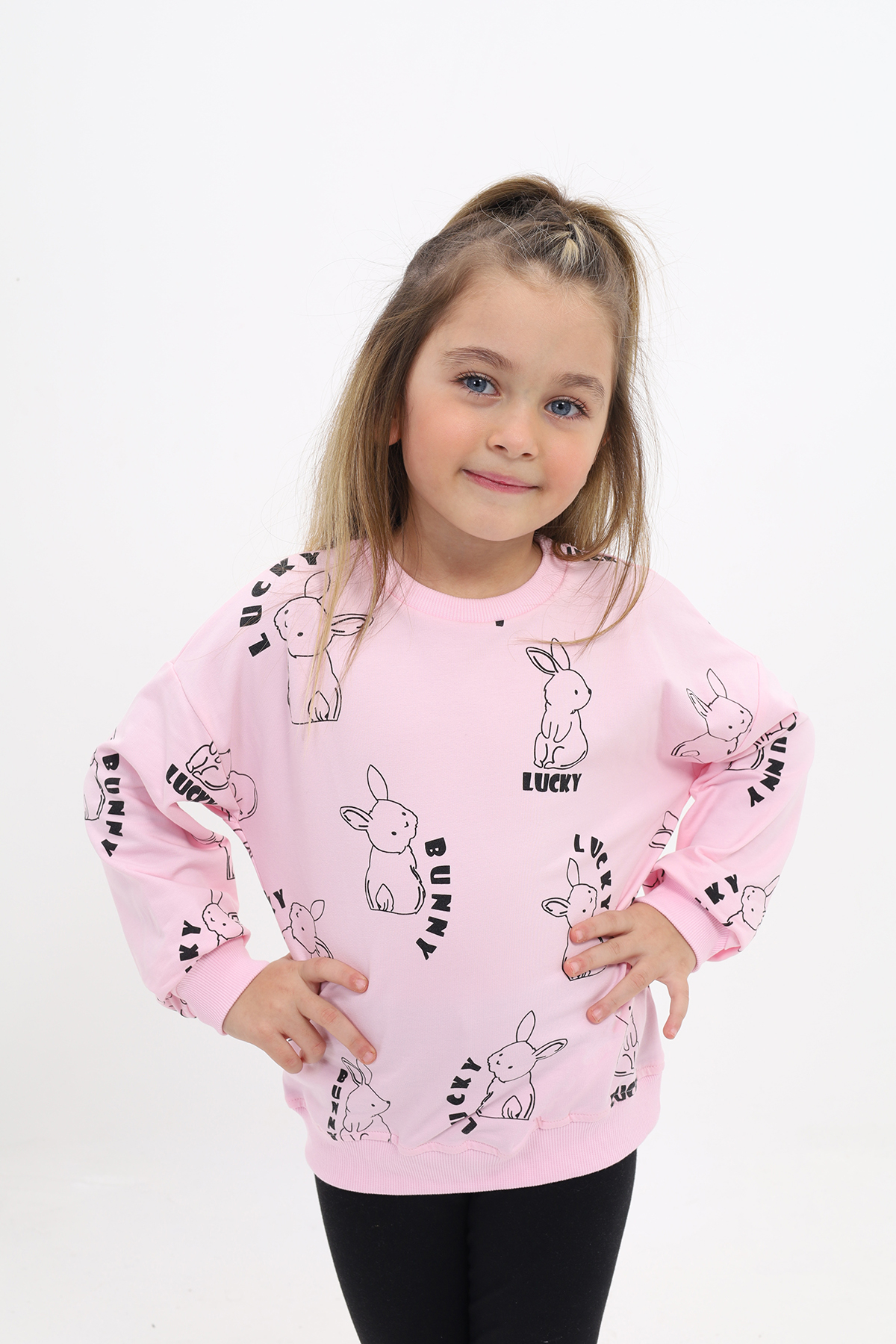 Toontoy Kız Çocuk Baskılı Sweatshirt