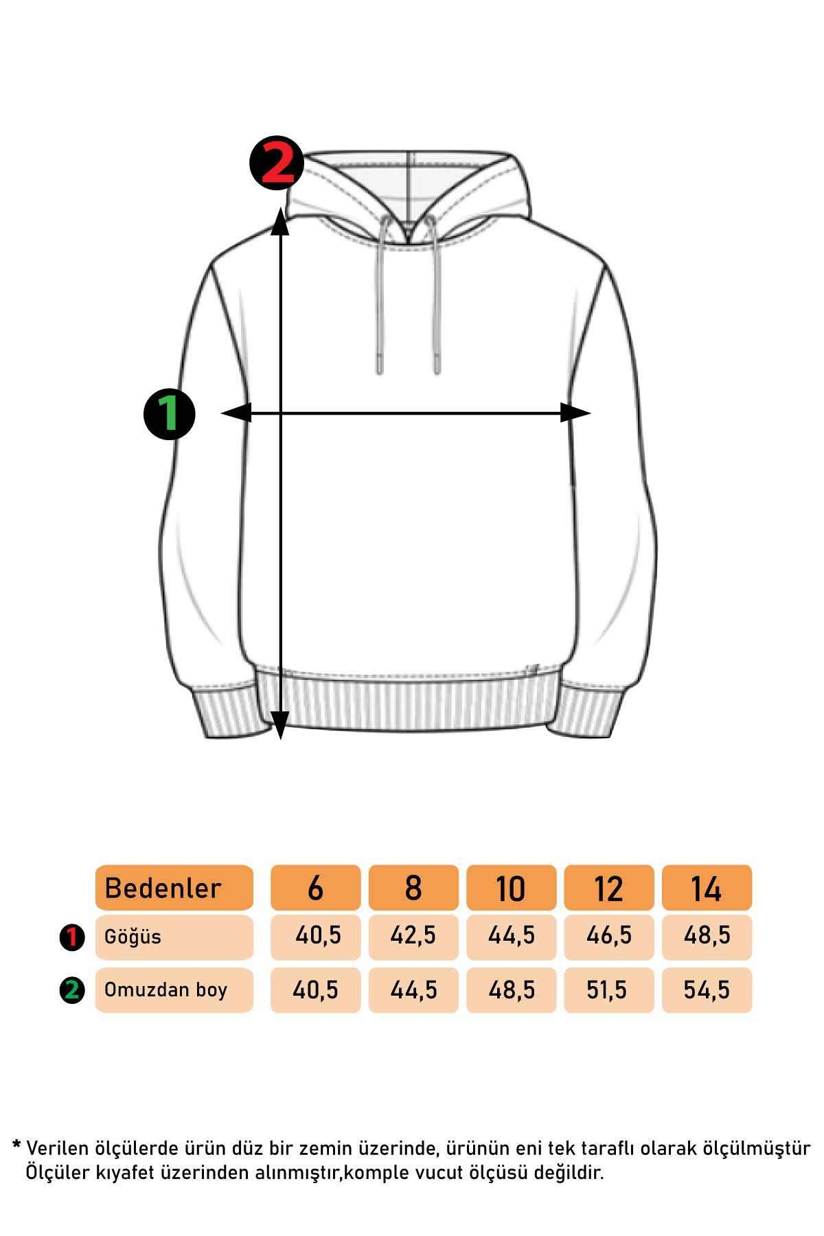 Toontoy Kız Çocuk Kapüşonlu Fermuar Detaylı Baskılı Sweatshirt