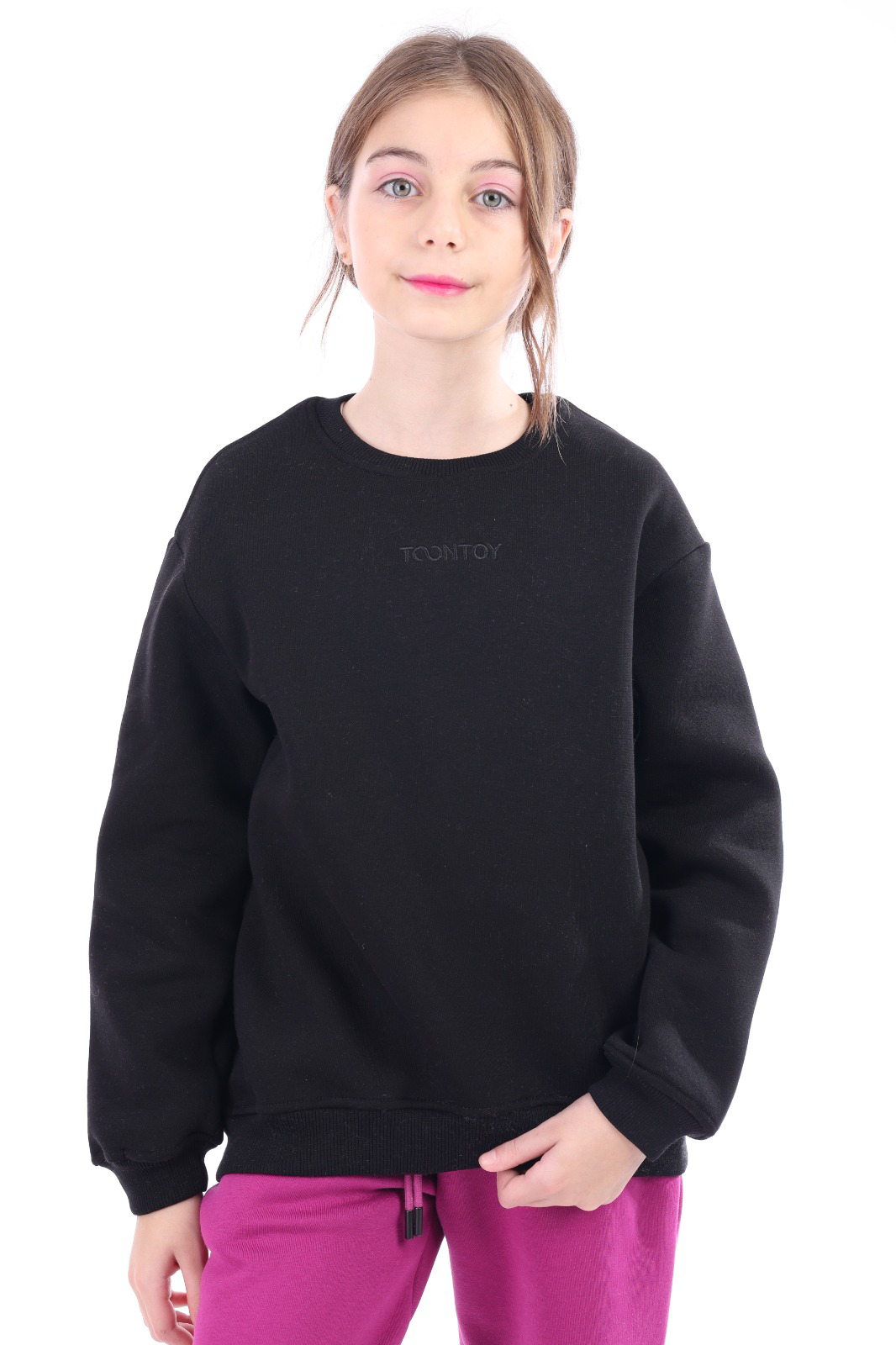 Toontoy Kız Çocuk Nakışlı Sweatshirt