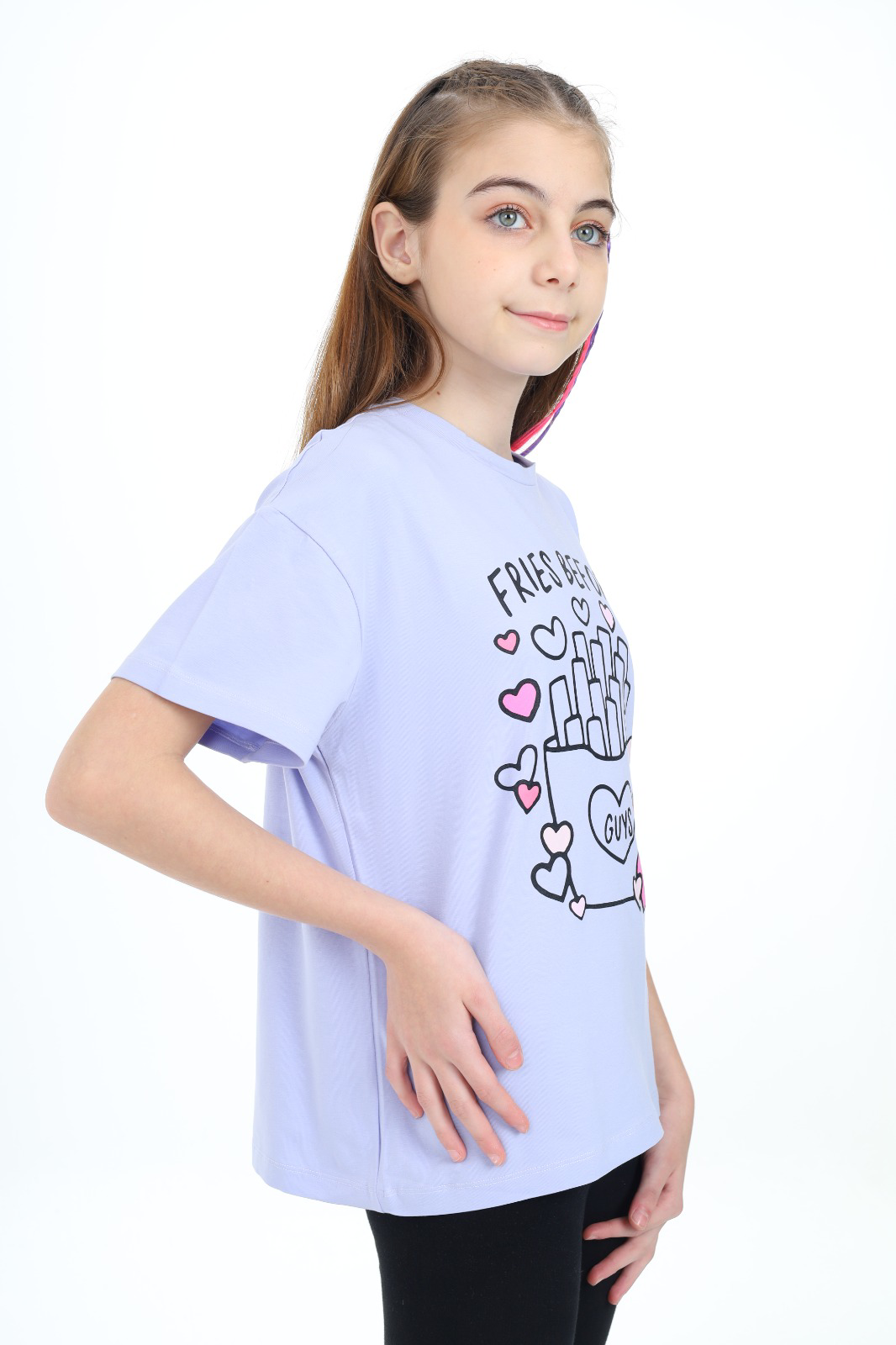 Toontoy Kız Çocuk Baskılı Tişört