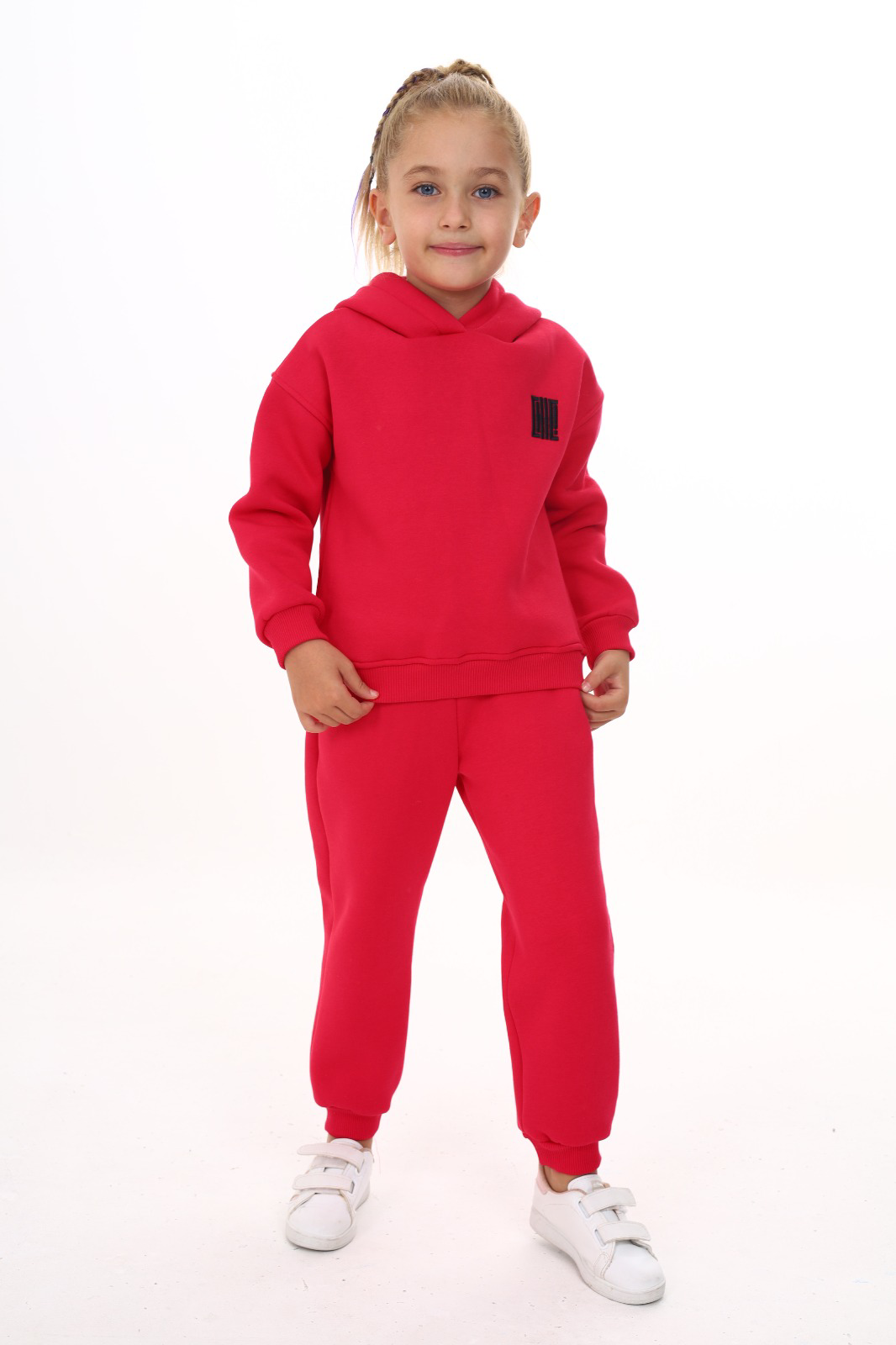 Toontoy Kız Çocuk Kapüşonlu Chıc Nakışlı Eşofman Takım