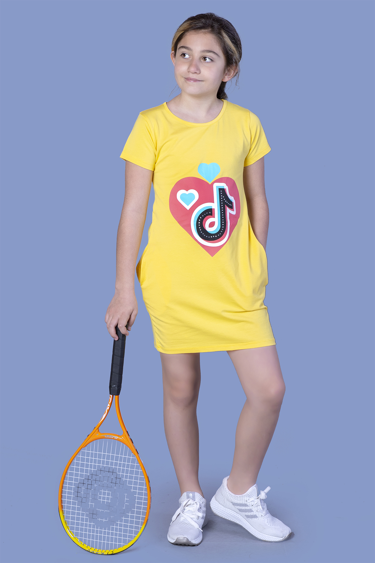 Toontoy Kız Çocuk Yıkamalı Crop Eşofman Takım