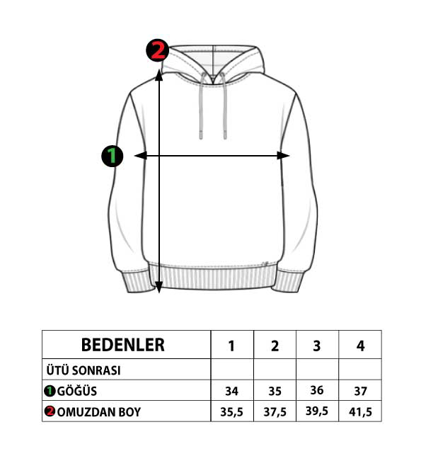 Toontoy Kız Çocuk Kapüşonlu Blok Renkli Sweatshirt