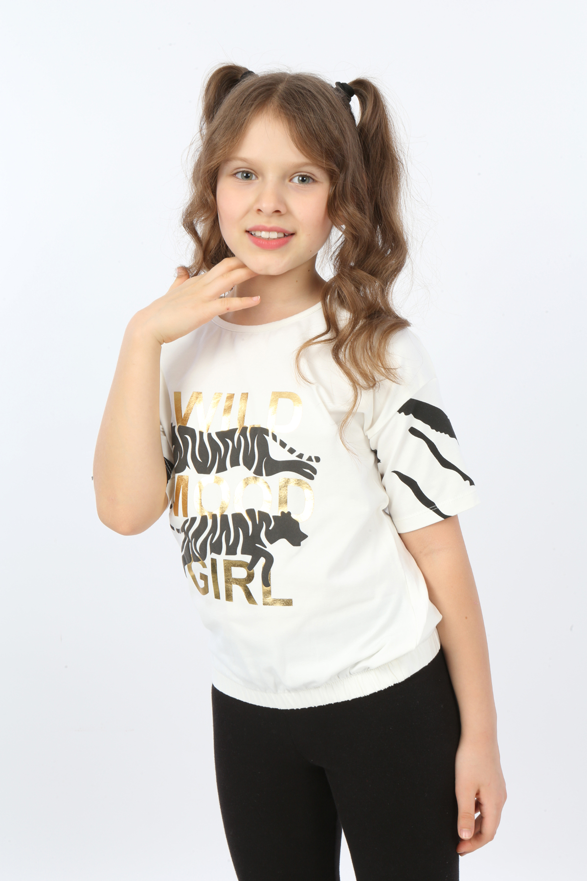 Toontoy Kız Çocuk Wild Wood Girl Baskılı Tişört