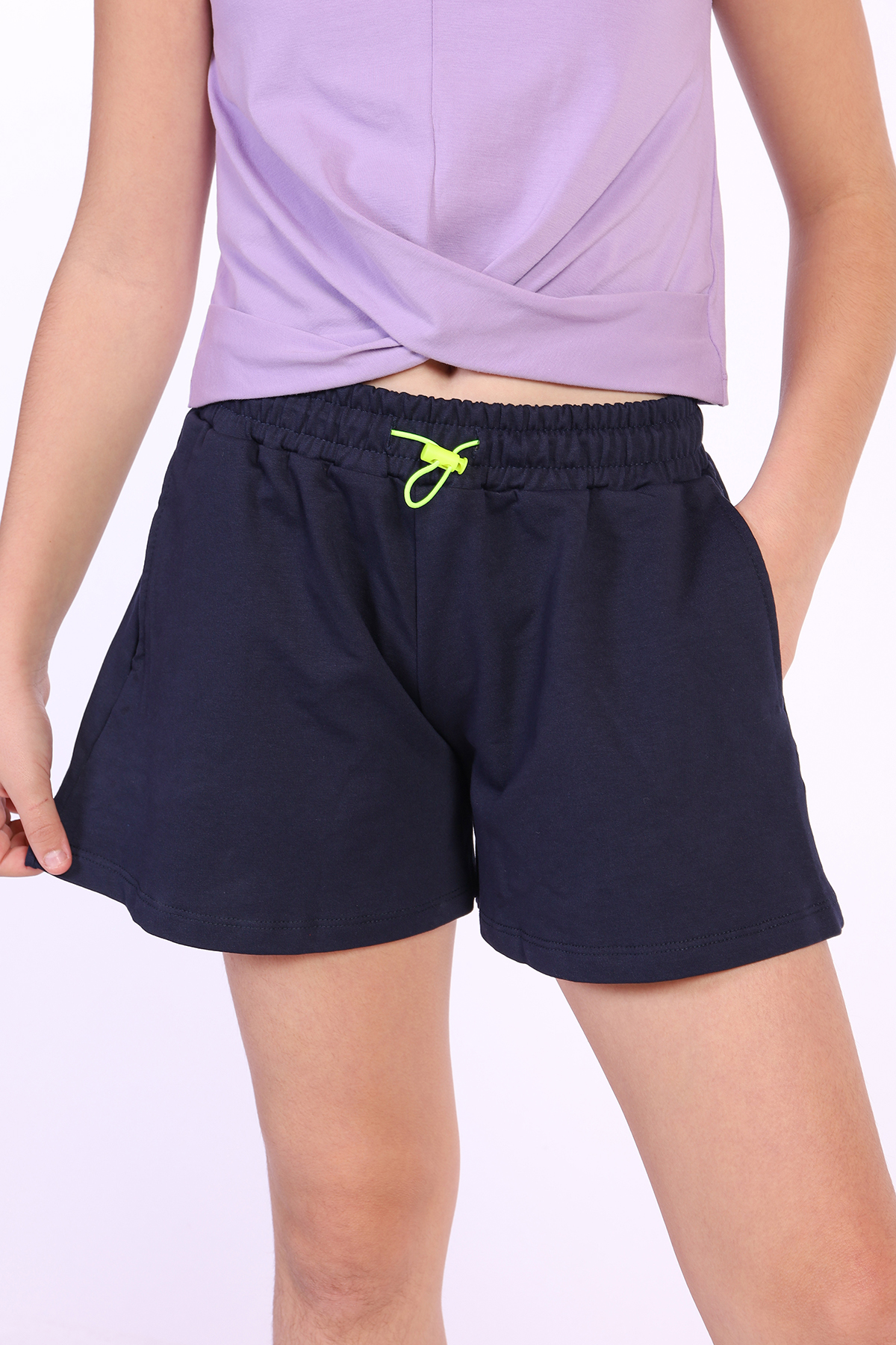 Toontoy  Kız Çocuk Arka Awesome Baskılı Şort