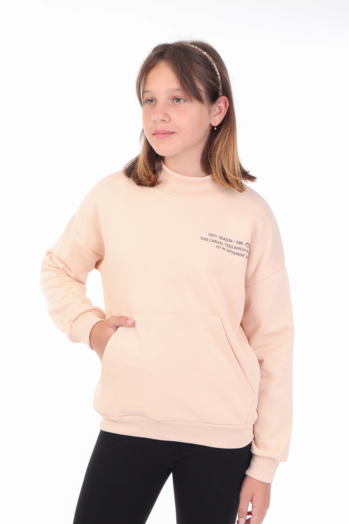 Toontoy Kız Çocuk Baskılı Sweatshirt