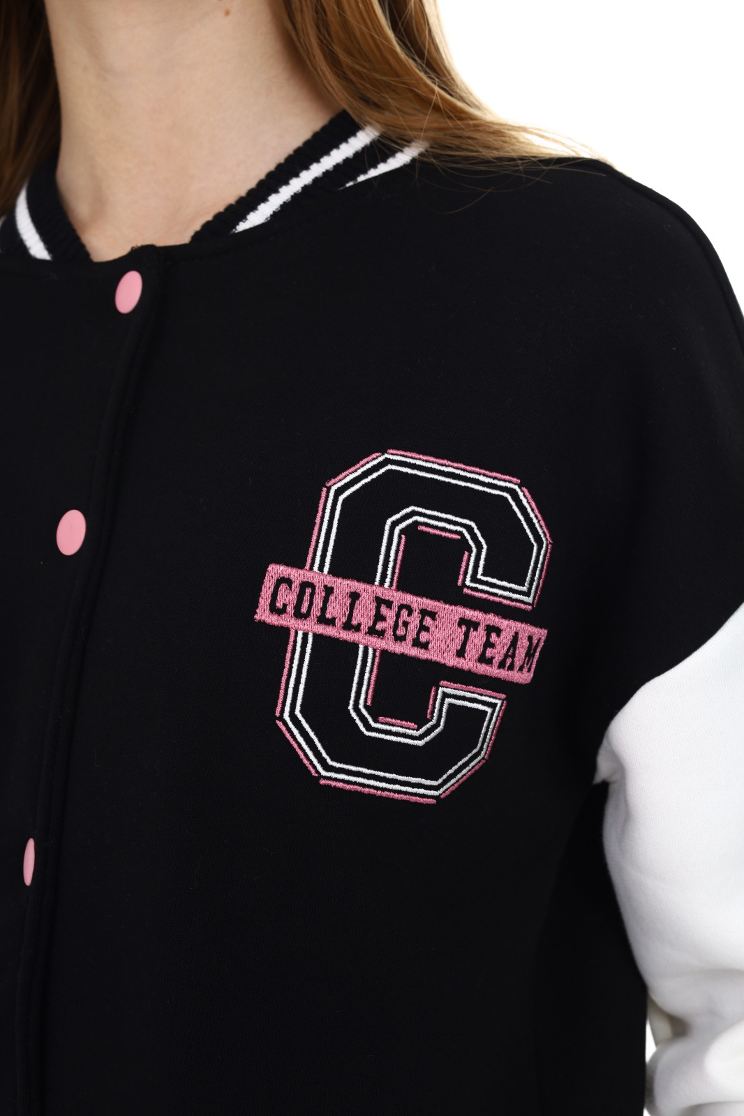 Toontoy  Kız Çocuk Nakışlı Kolej Hırka