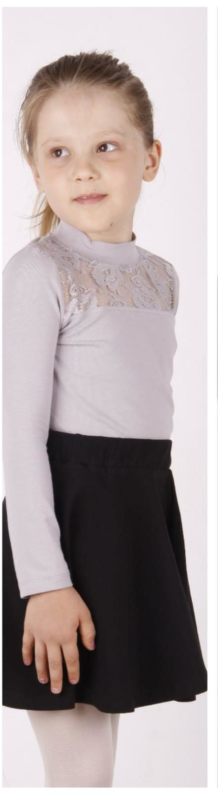 Toontoy Kız Çocuk Önü Dantelli Okul Tişört 8919