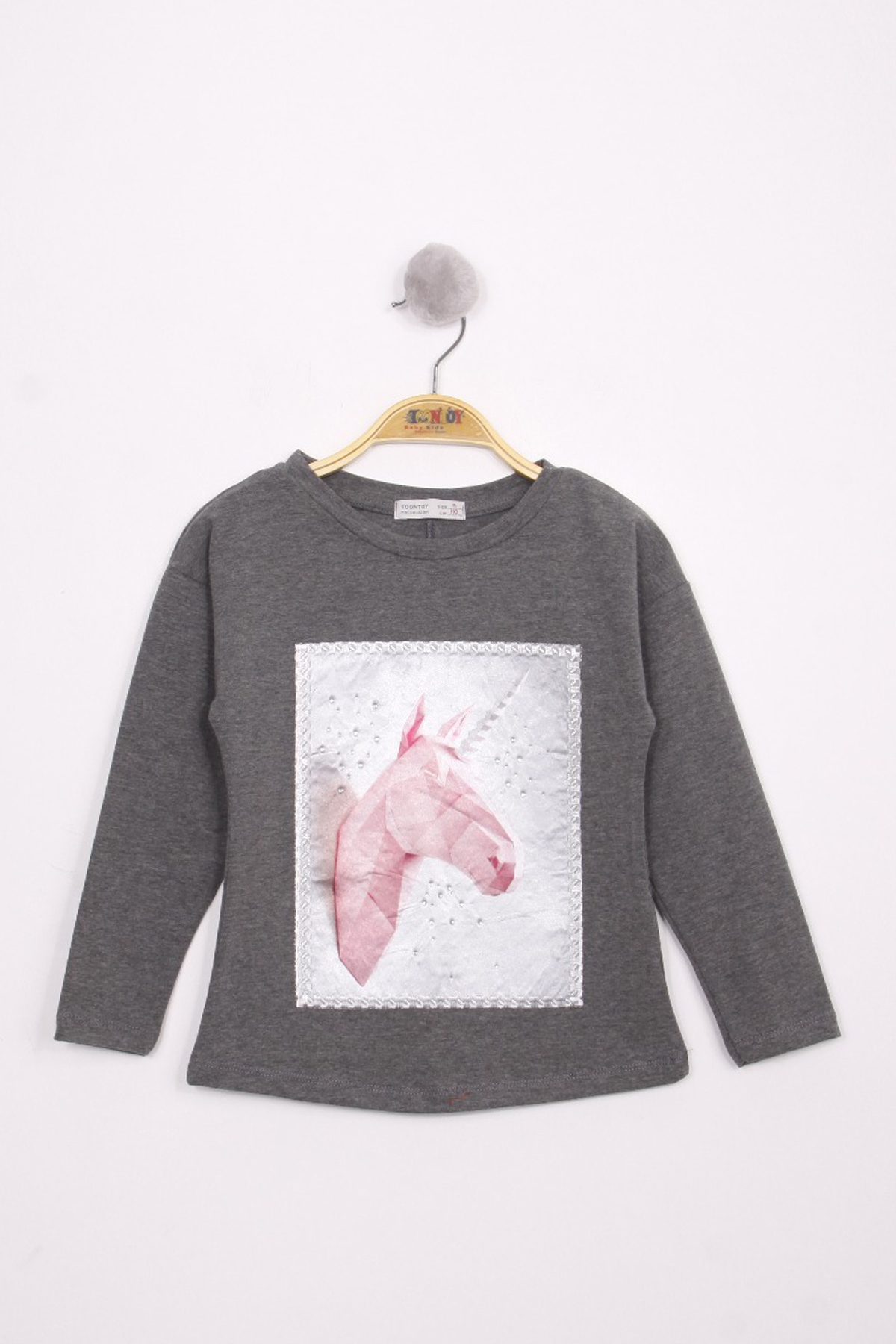 Toontoy Kız Çocuk Boynuzlu T-Shirt