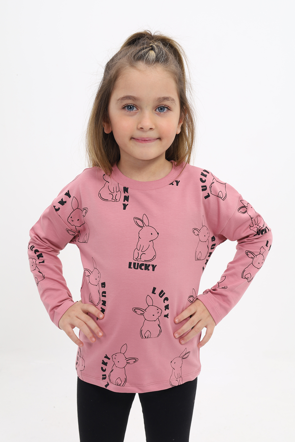 Toontoy Kız Çocuk Baskılı Sweatshirt