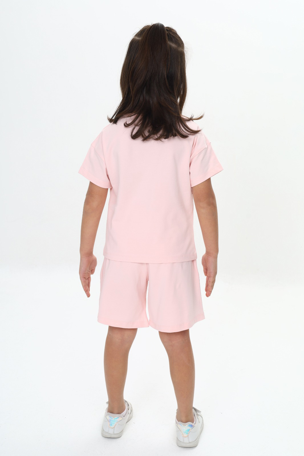 Toontoy Kız Çocuk Ördek Baskılı Şortlu Takım