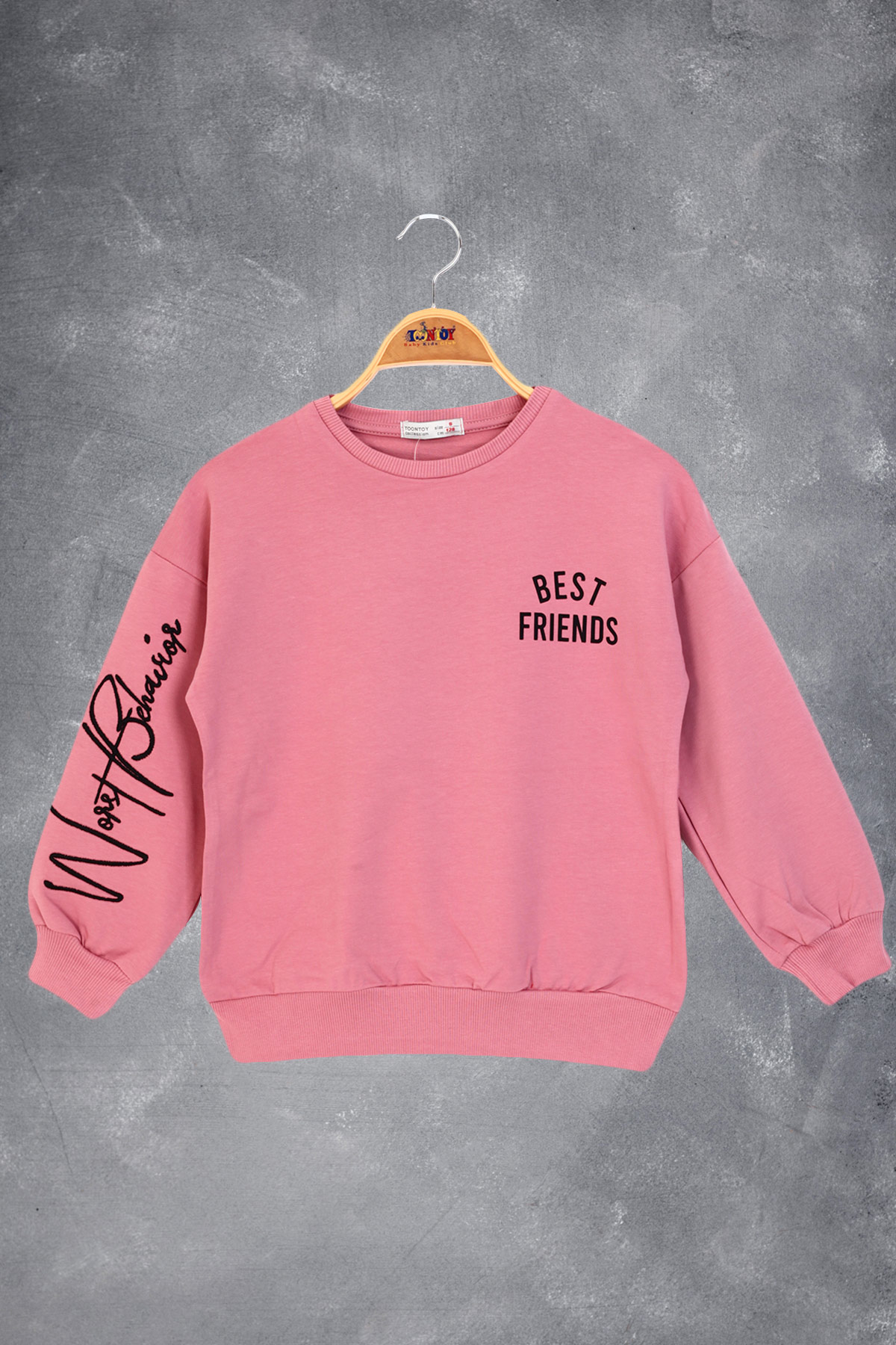 Toontoy Kız Çocuk Best Frıends Baskılı Sweatshirt