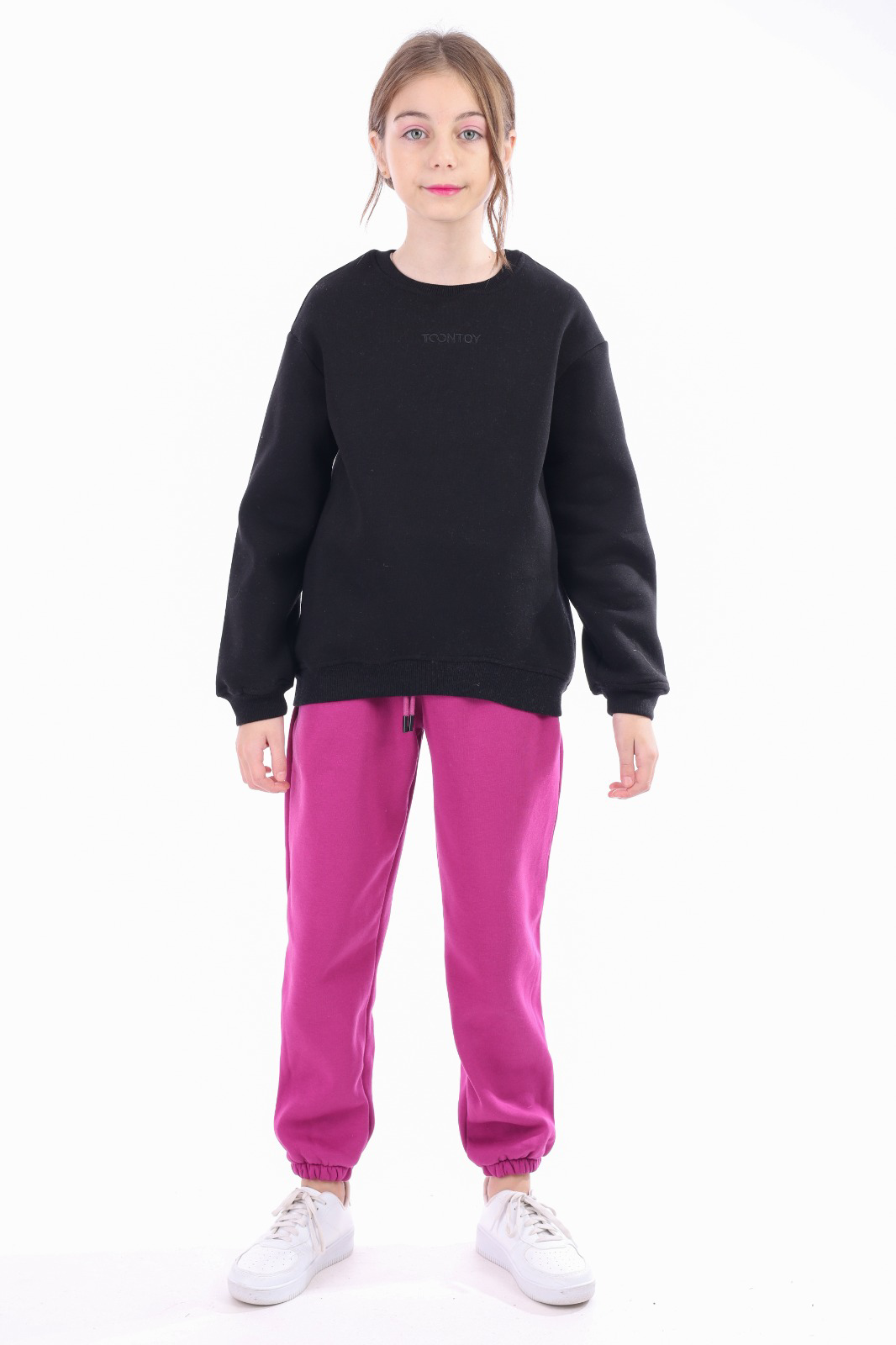 Toontoy Kız Çocuk Nakışlı Sweatshirt