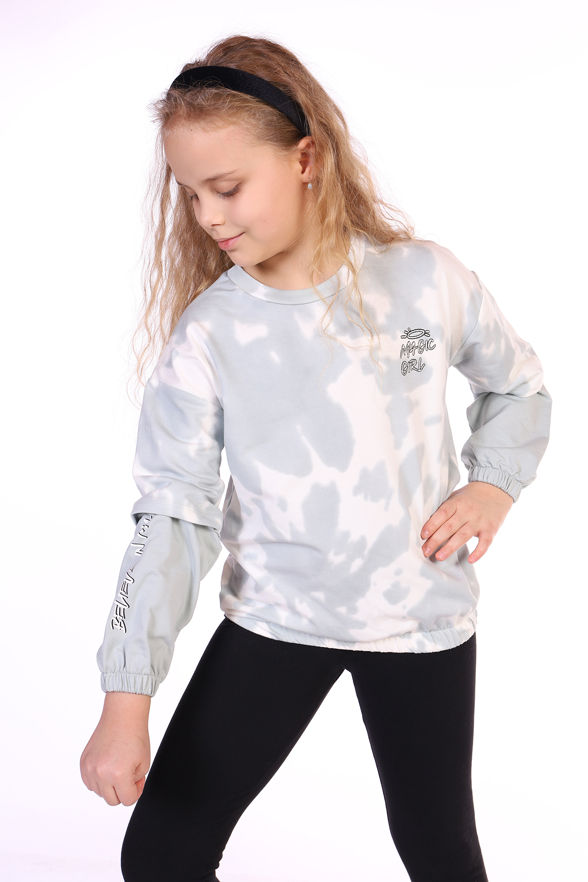 Toontoy Kız Çocuk Magic Girl Nakışlı Sweatshirt